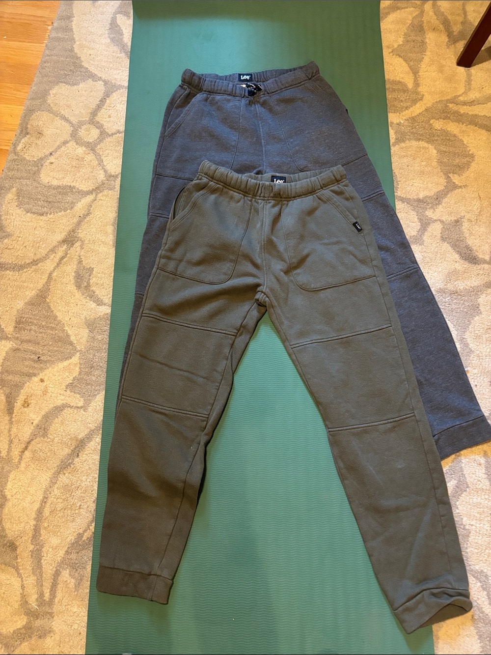Lee Olive and Charcoal Kids Jogger Pants Set